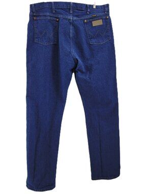 Wrangler Jeans Men's 40x34 Blue 13MWZ PW 100% Cotton Western Cowboy Denim 39x34